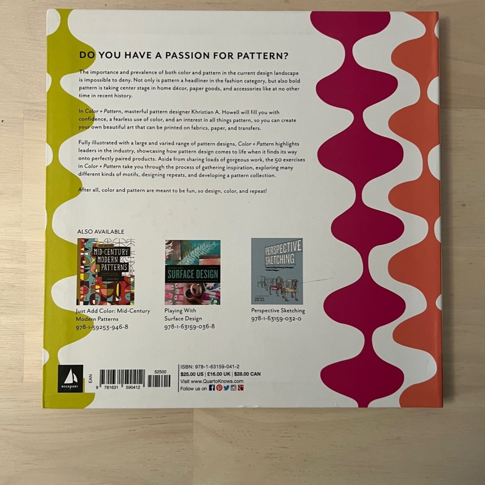 NEW Color + Pattern Book: 50 Playful Exercises for Exploring Pattern Design - Picture 2 of 6